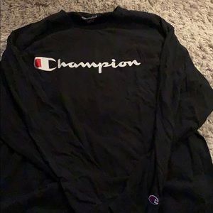 Black long sleeve Champion